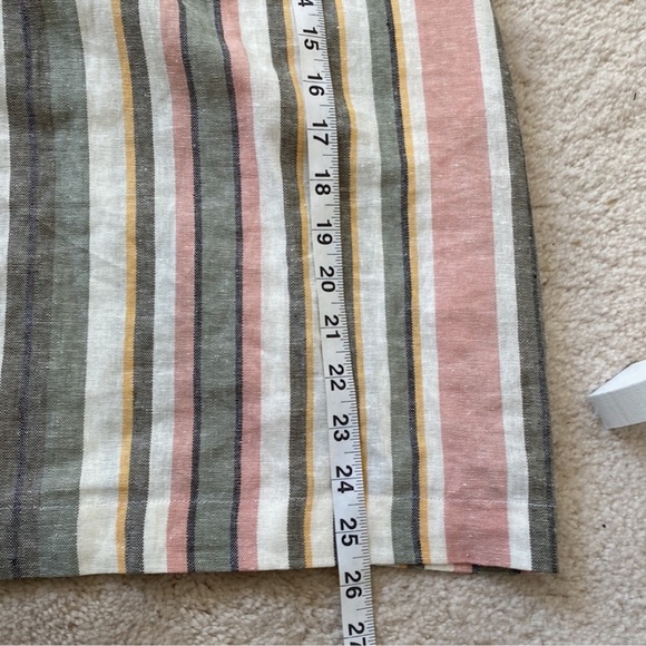 🥭 (4 for $15) Forever21 Striped Woven Dress - Size L - Picture 7 of 9